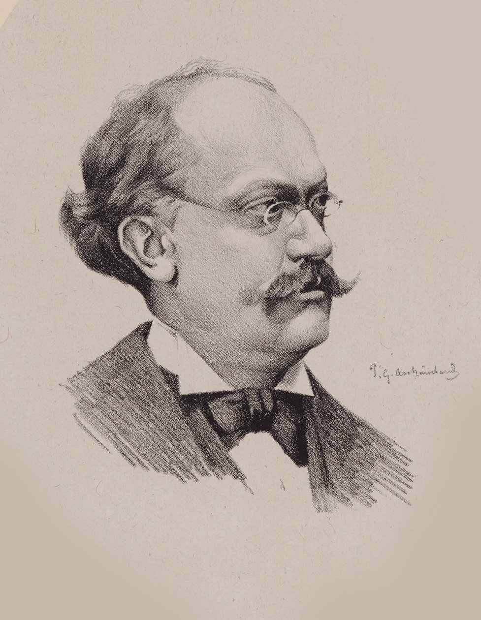 Charles Lecocq zeneszerző portréja 1832-1918. alkotó: P. G. Archainbaud