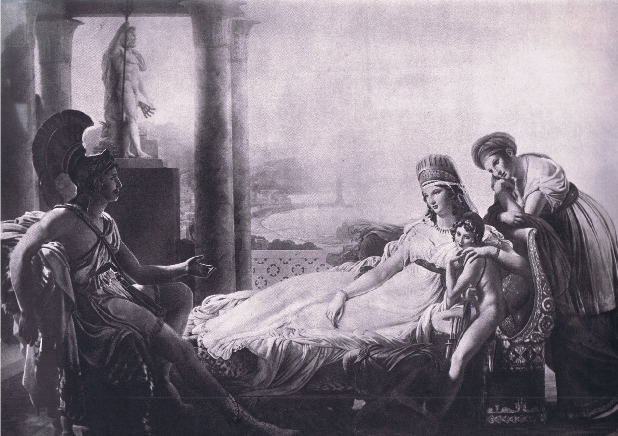 Aeneas Didóról, Trója szerencsétlenségeiről, MacMillan iskolai plakátokról, 1950-60-as évek (litho) alkotó: P. N. Guerin