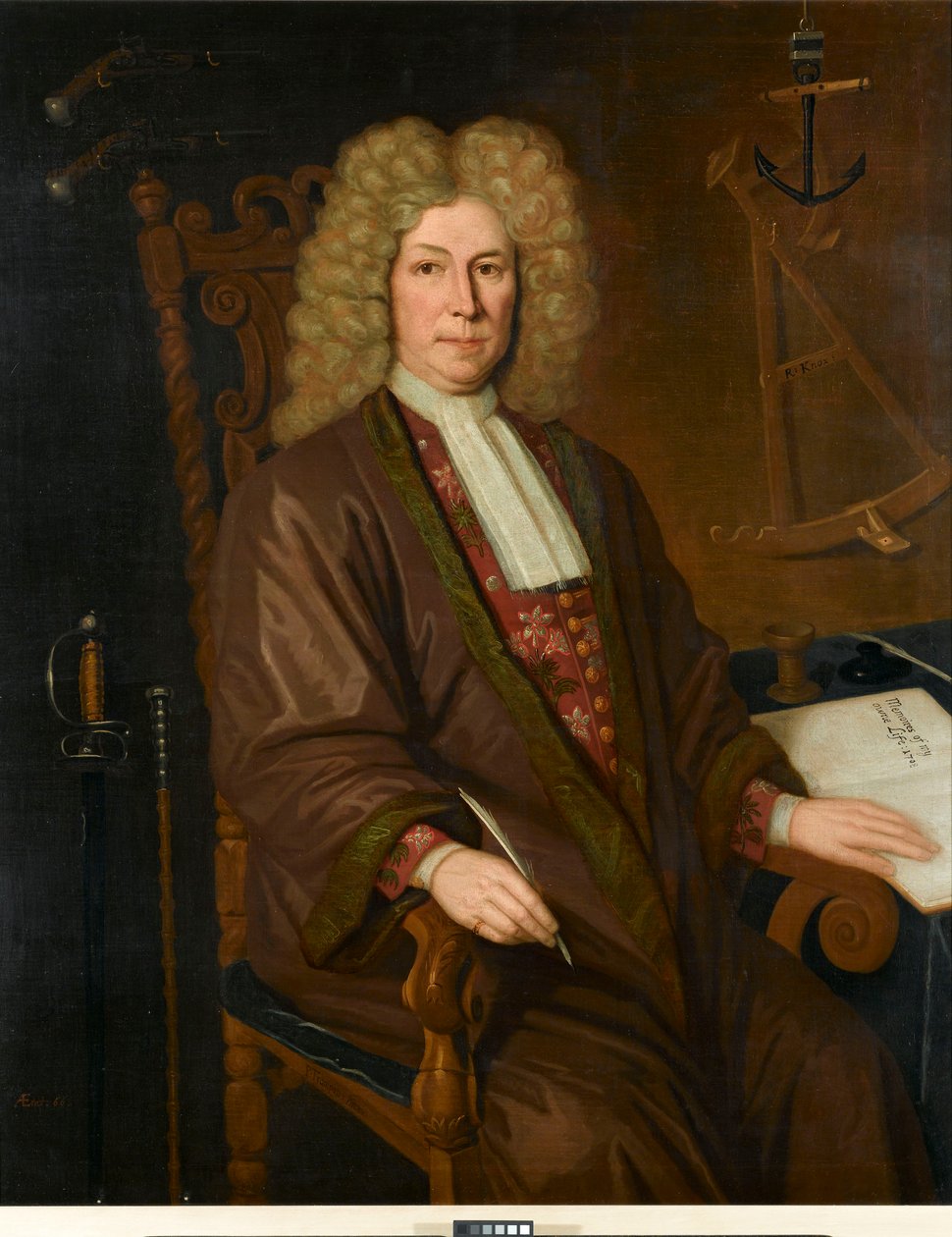 Robert Knox kapitány (1642-1720), a Kelet-indiai Társaság tagja. alkotó: P. Trampon