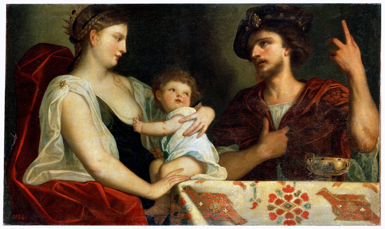 „Eumenes és Roxana”, 17. század alkotó: Padovanino