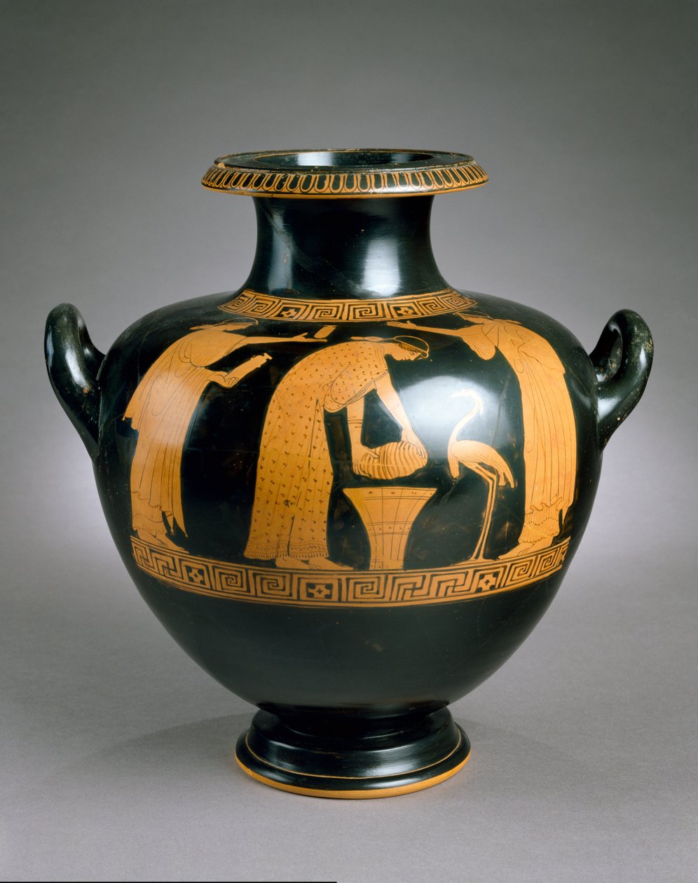 Görög Padlás Piros Hidria, ie 470-60 (kerámia) alkotó: Painter of the Yale Oinochoe Painter of the Yale Oinochoe