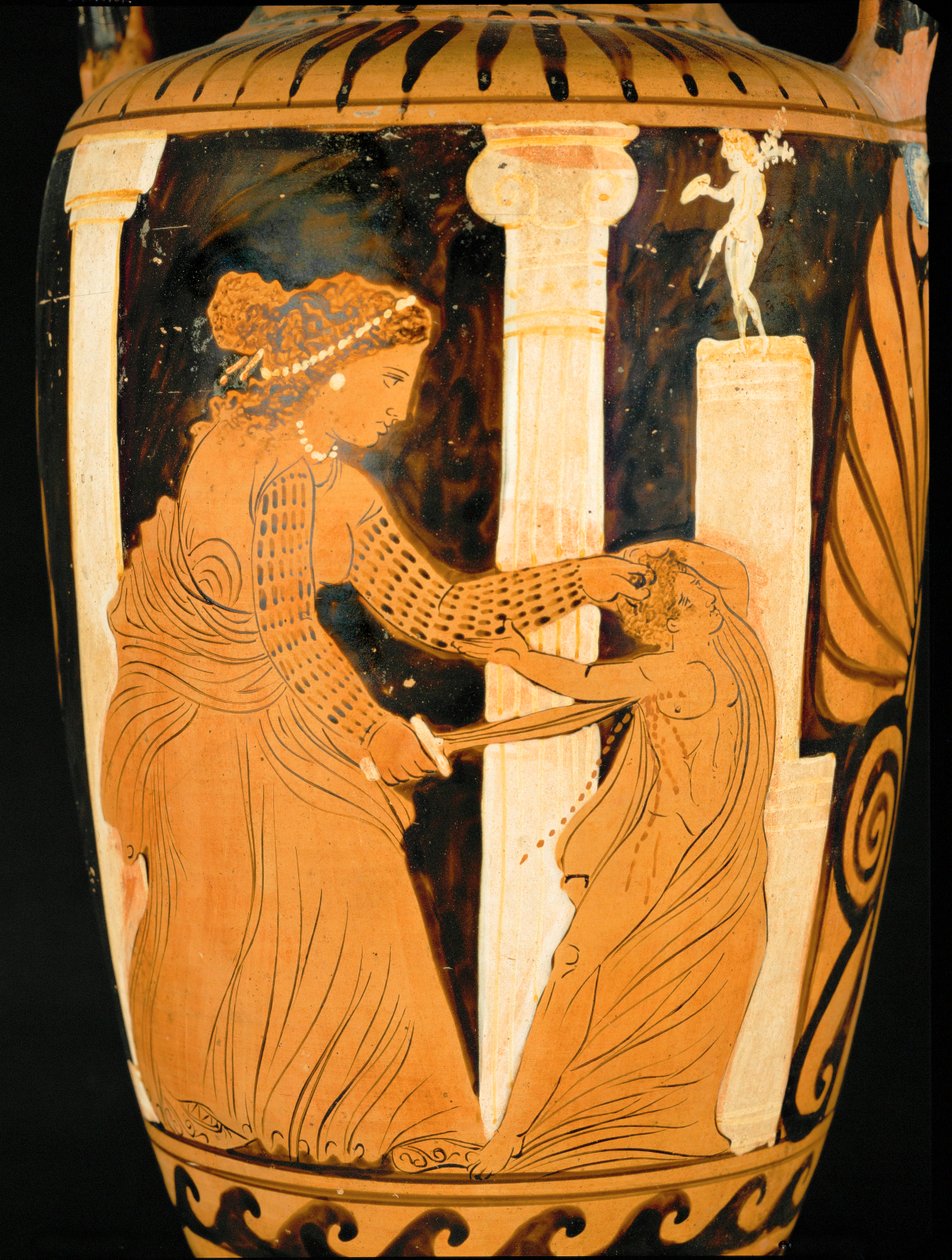 Médeia megöli a fiát, hogy megbosszulja Jason hűtlenségét ... alkotó: Painter Ixion