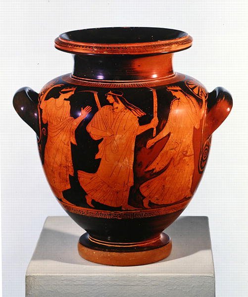Tetőtér Vörös alakos Stamnos (kerámia) (lásd még: 293770) alkotó: Painter of the Birth of Athena