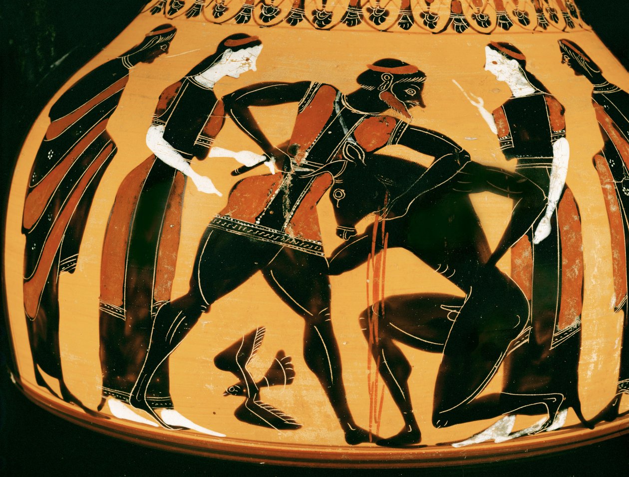 Thészeusz megöli a Minótauroszt ... alkotó: Painter of the Birth of Athena