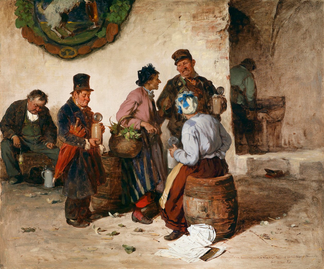 A müncheni Hofbräuhausban alkotó: Pal Bohm
