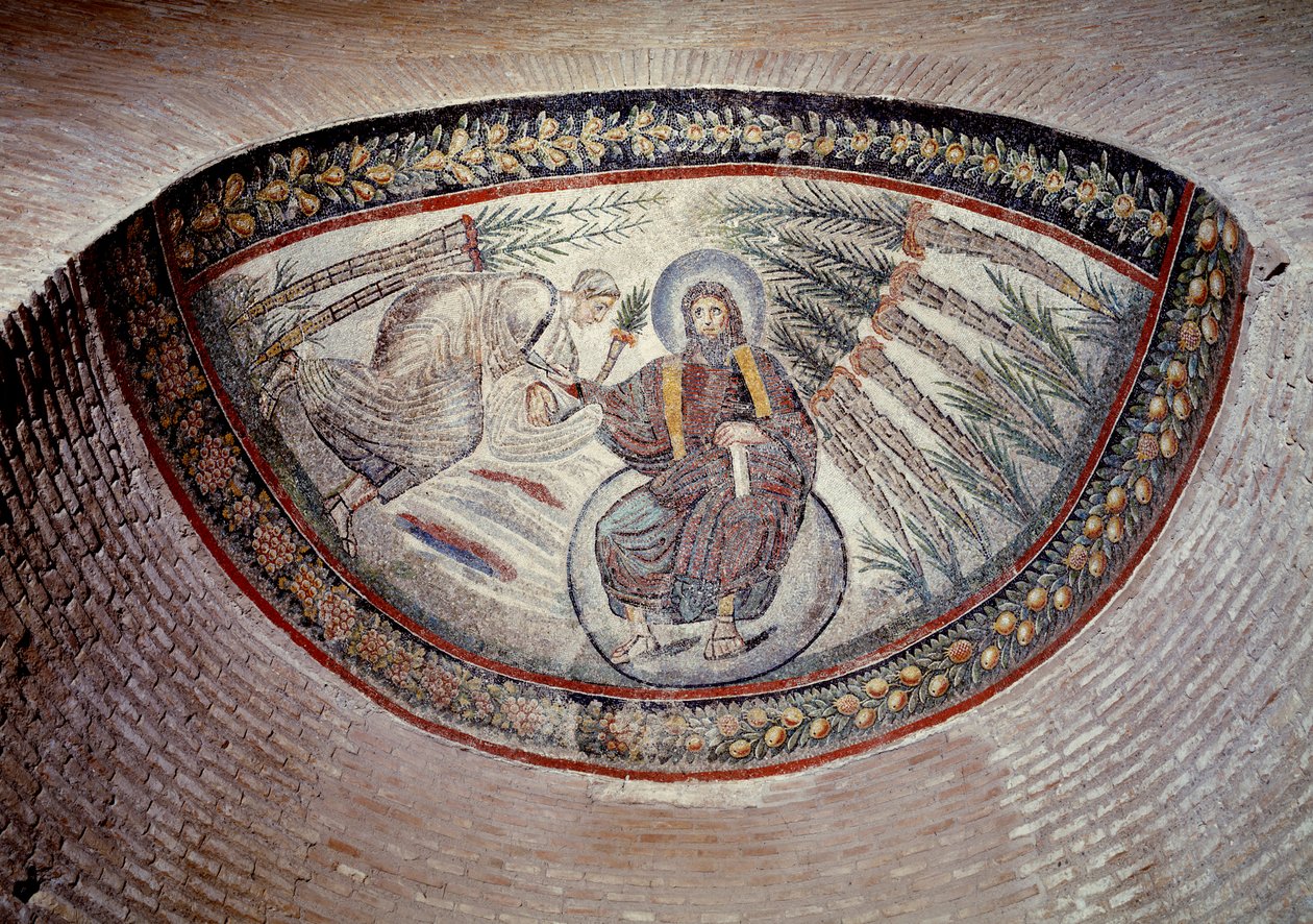 Korai keresztény művészet: Megváltó törvényt (békét) ad, apszis mozaikja, 4. század alkotó: Paleo Christian