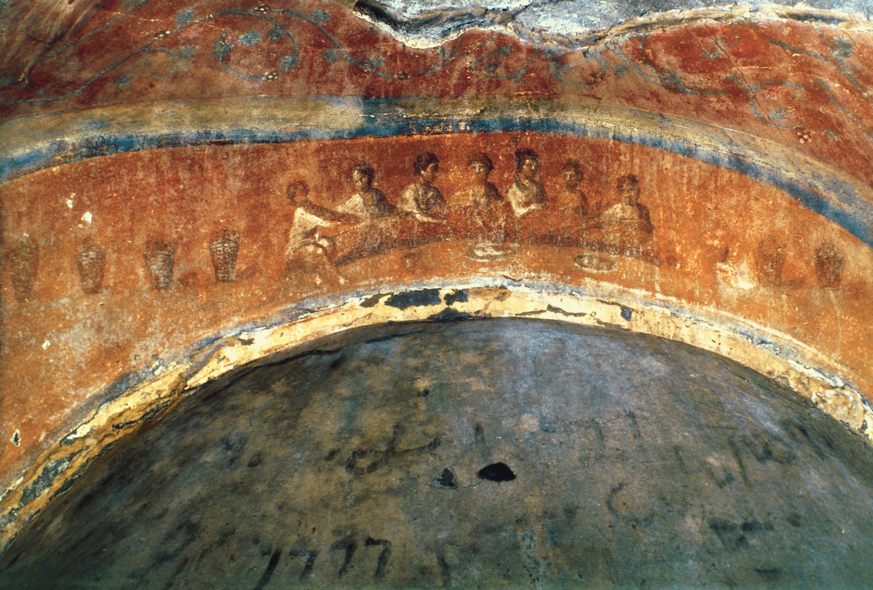 Az Eucharisztia (freskó) alkotó: Paleo Christian