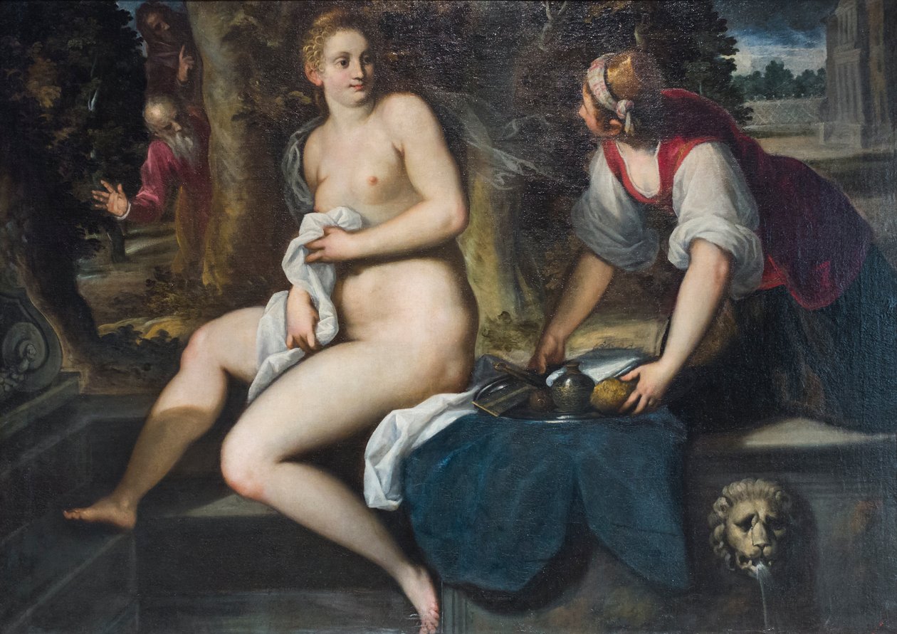 Susanna és a vének (olaj, vászon) alkotó: Palma Il Giovane (1548 1628)