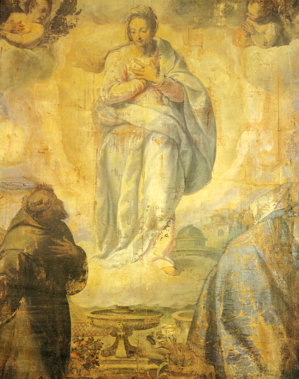 Jacopo Negretti Szeplőtelen fogantatása, Palma Younger (1544-1628) San Francesco-templom, Recanati, Marche alkotó: Palma Il Giovane (1548 1628)