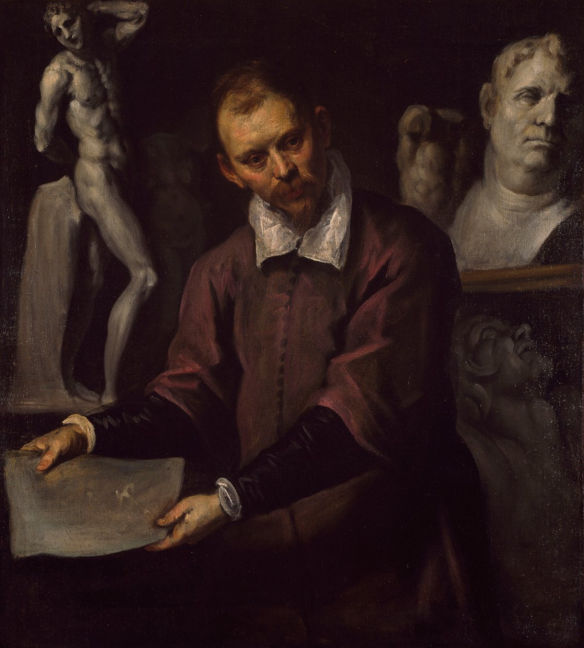 Férfiportré, 1600-1610 alkotó: Palma Il Giovane