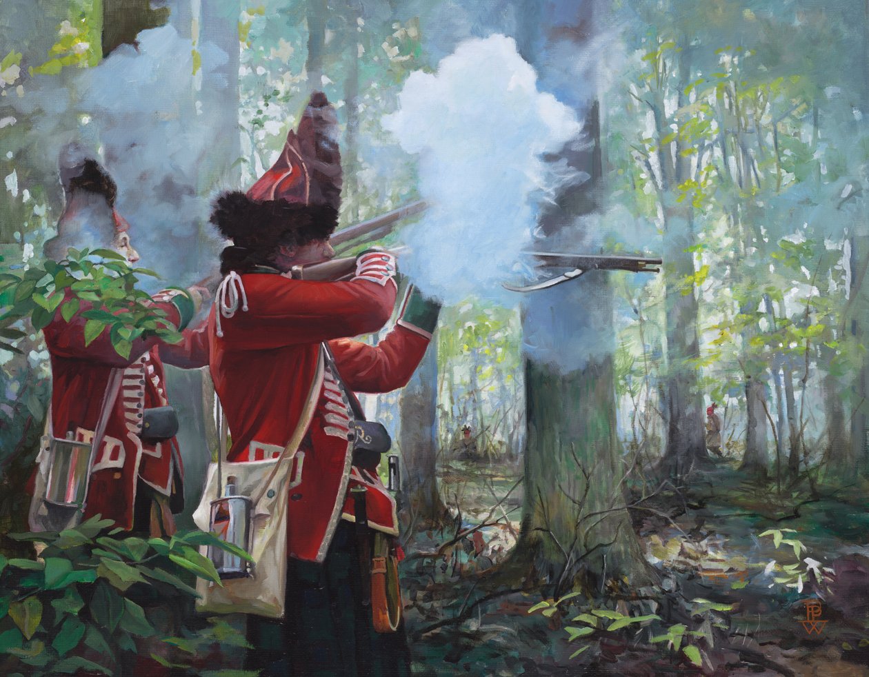 77th Highlanders, 2017 (olaj, vászon) alkotó: Pamela Patrick White