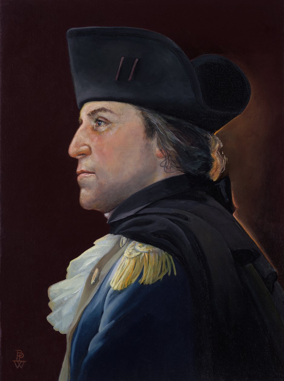 Szembenézés az ellenséggel - George Washington, 2010 (olaj, vászon) alkotó: Pamela Patrick White