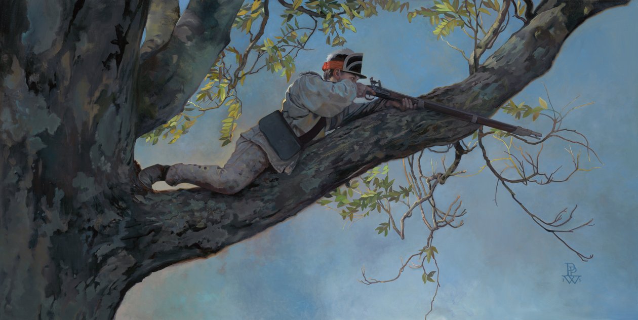Marksman, 2017 (olaj, vászon) alkotó: Pamela Patrick White