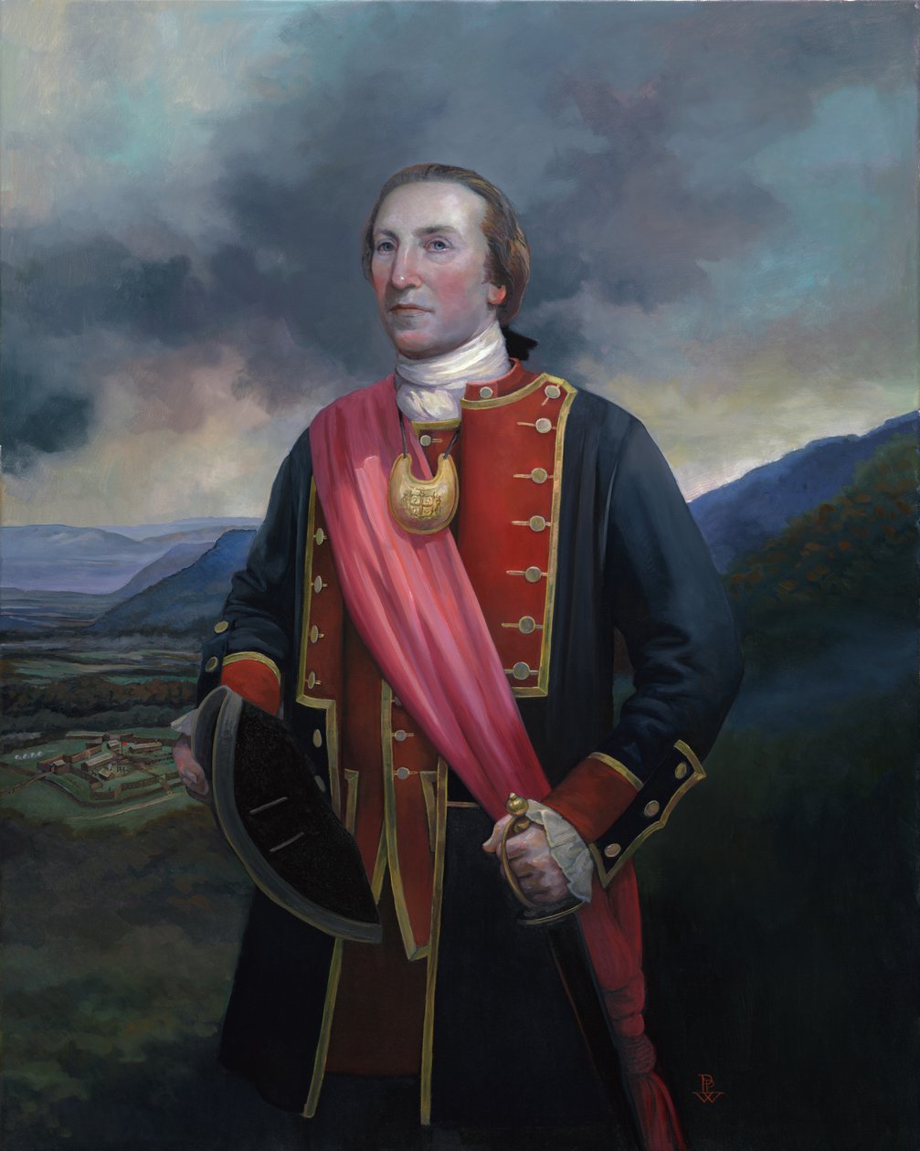 Fiatal George Washington, 2014 (olaj, vászon) alkotó: Pamela Patrick White