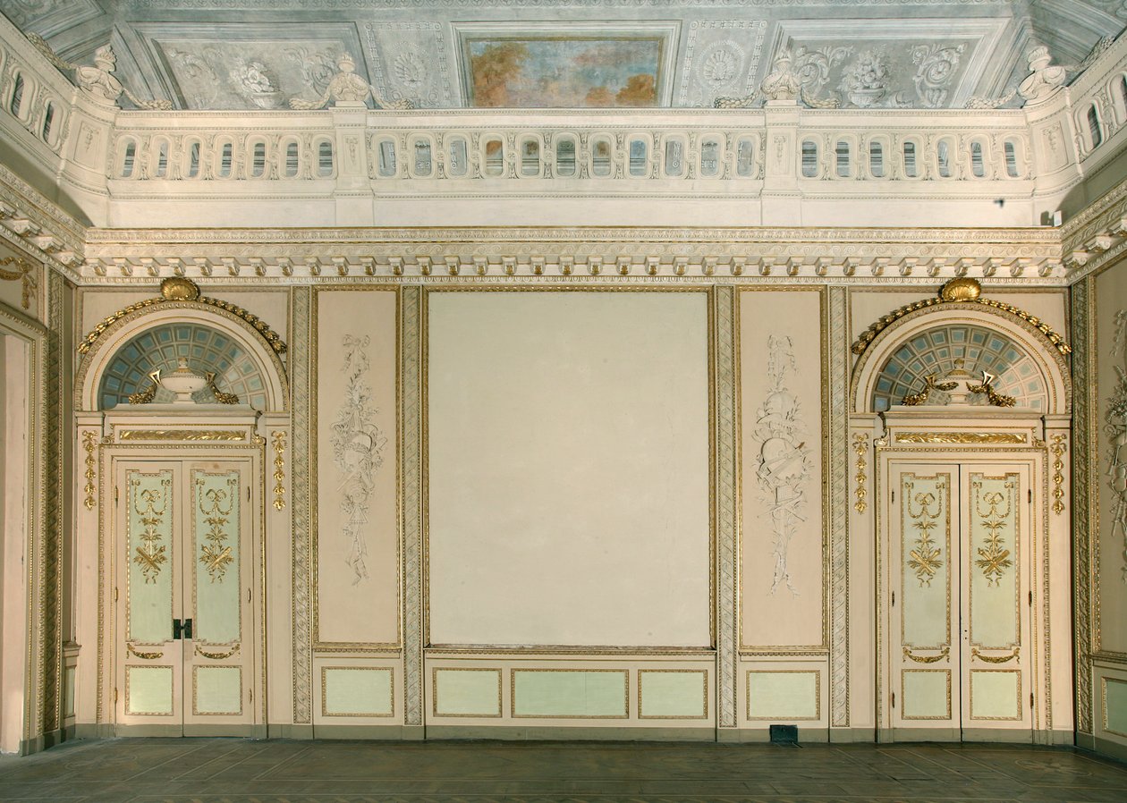 Kilátás a gobelinszobára, Villa Reale, Monza, Lombardia, Olaszország alkotó: Pandolfo Reschi