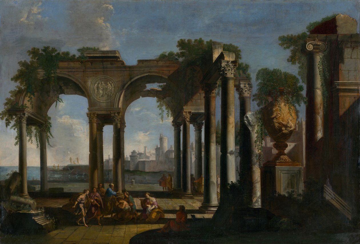 Szent Pál prédikál Campagna-ban, 1735 körül. alkotó: Pannini