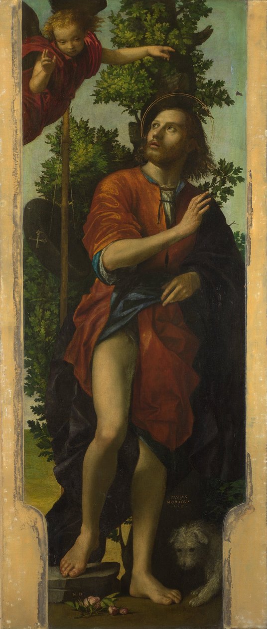 Szent Rókus alkotó: Paolo Morando Cavazzola