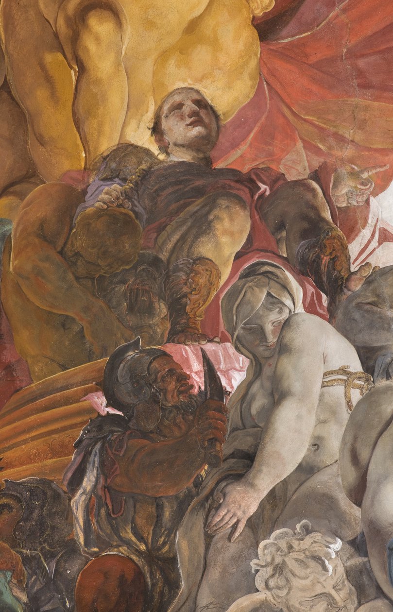Római bíró halálra ítélte Apollóniát, Luciát és Alexandriai Katalin szenteket, 1696-97 körül alkotó: Paolo Pagani