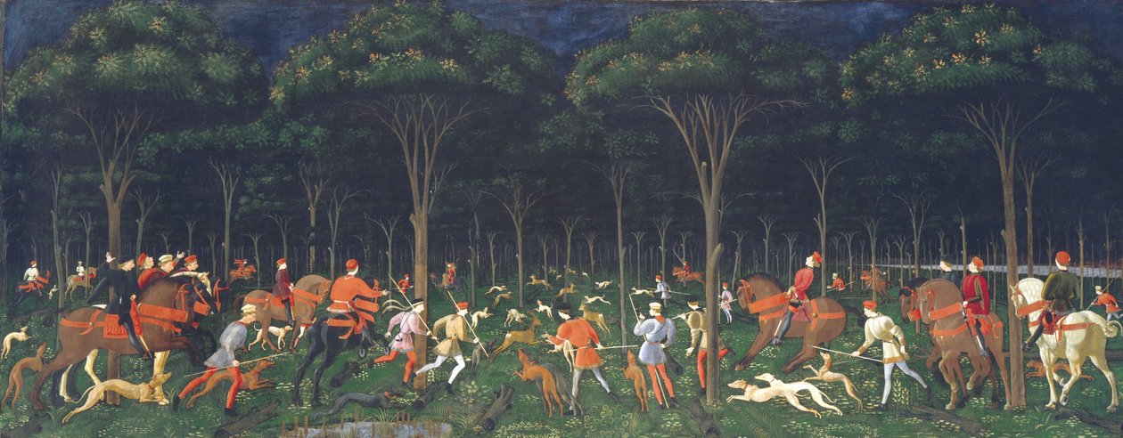 Éjszakai vadászat alkotó: Paolo Uccello