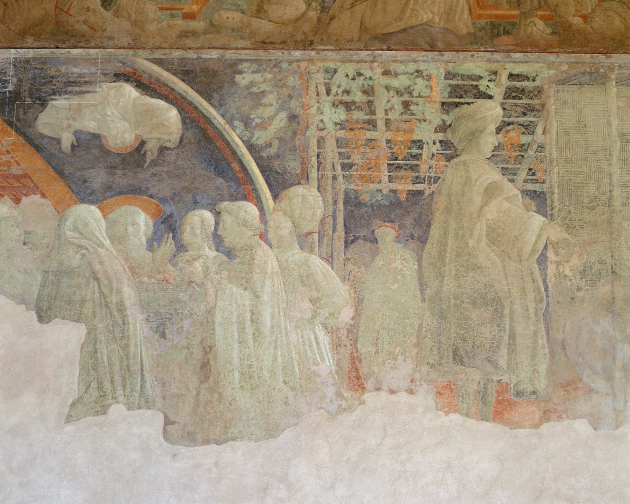 Noé áldozata és Noé részegsége, Zöld kolostor, 1447-48 alkotó: Paolo Uccello