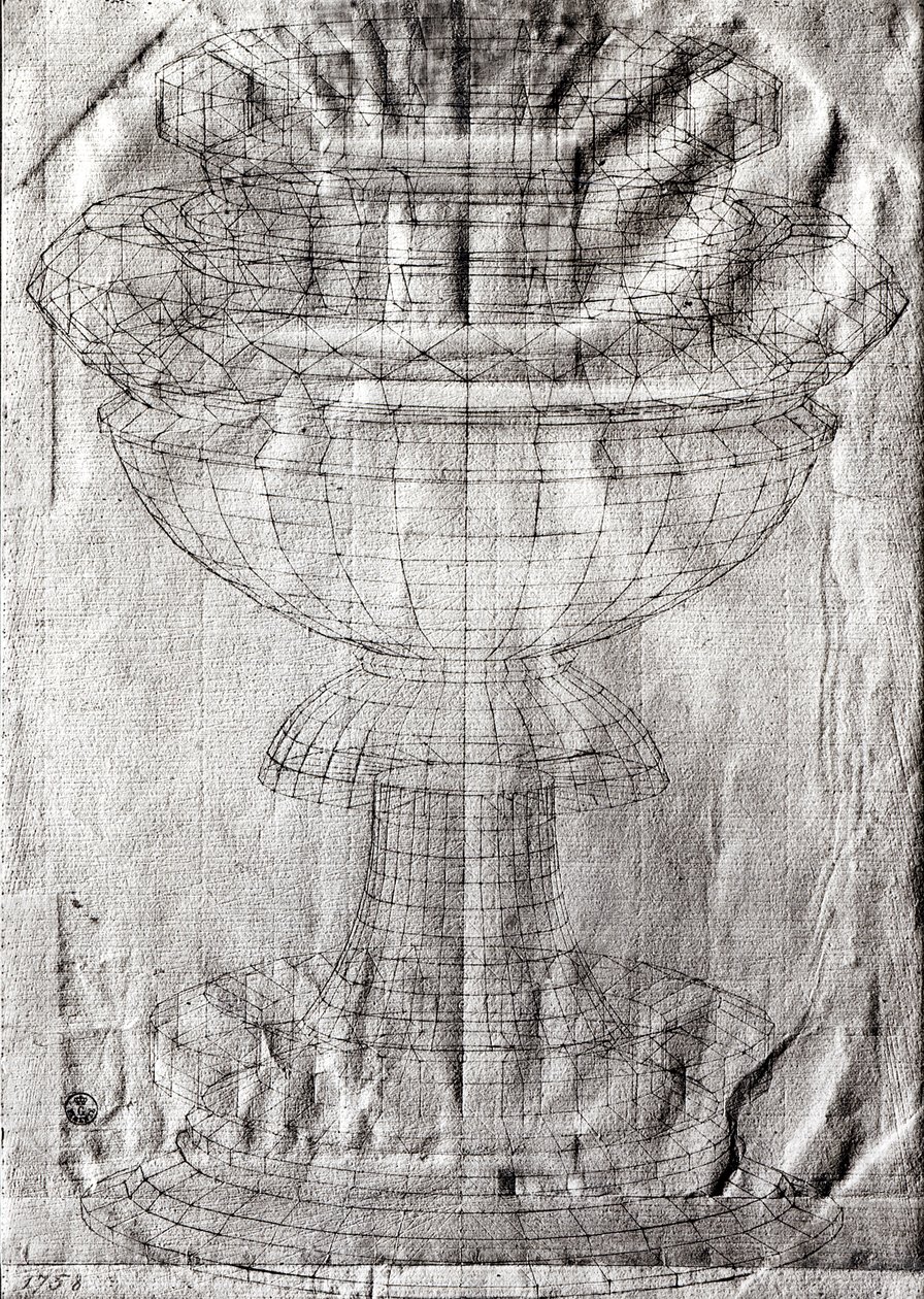 Egy kehely távlati tanulmánya, 1430-40 alkotó: Paolo Uccello