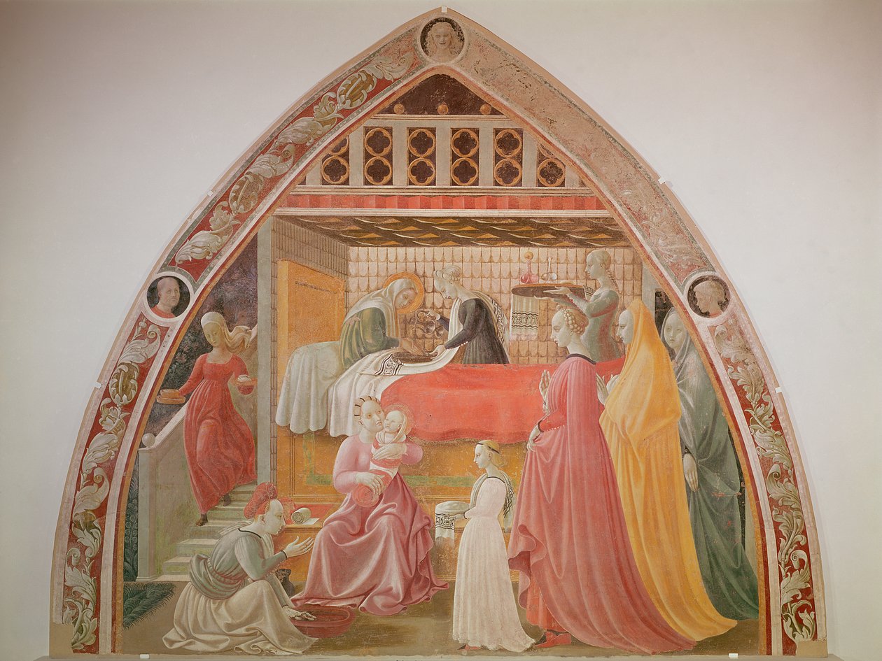 A Szűz születése, a Szűzanya és Szent István élete ciklusból, a Cappella dell