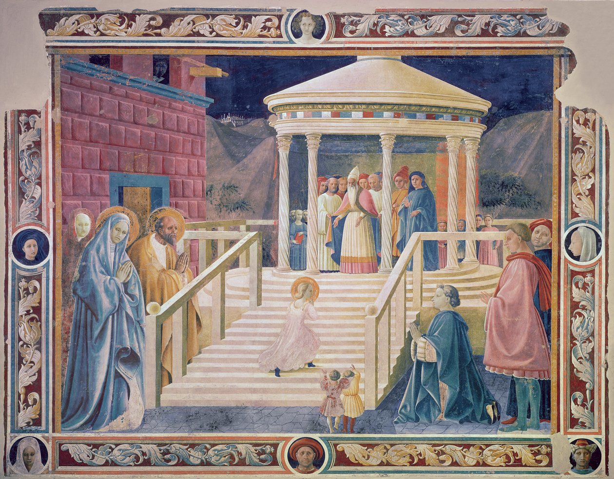 Boldogságos Szűz Mária bemutatása a templomban, 1433-34 alkotó: Paolo Uccello