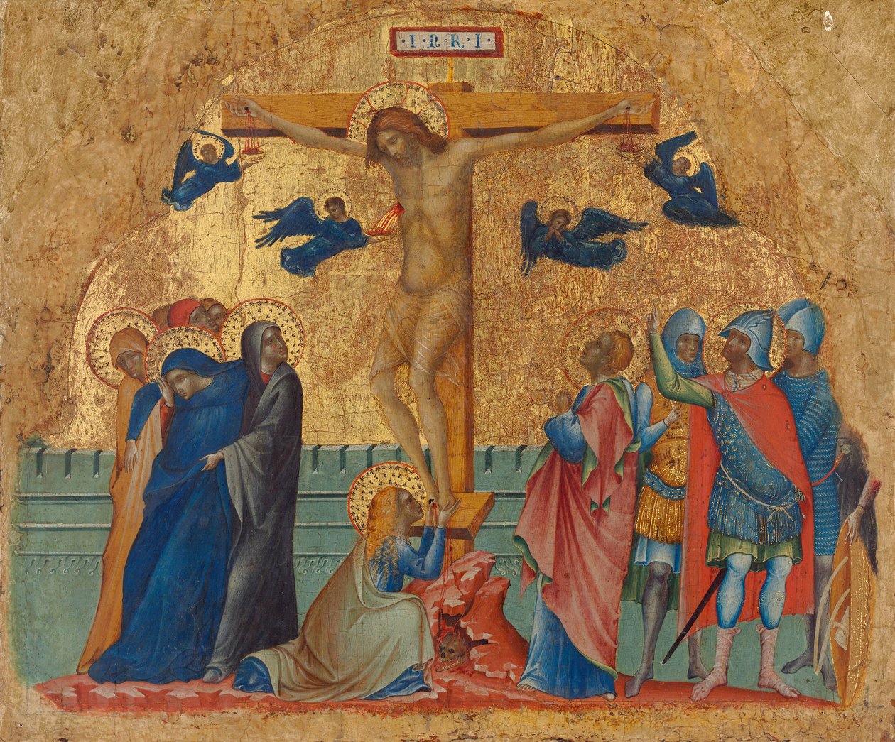 A keresztre feszítés, 1340 körül (tempera, tábla) alkotó: Paolo Veneziano