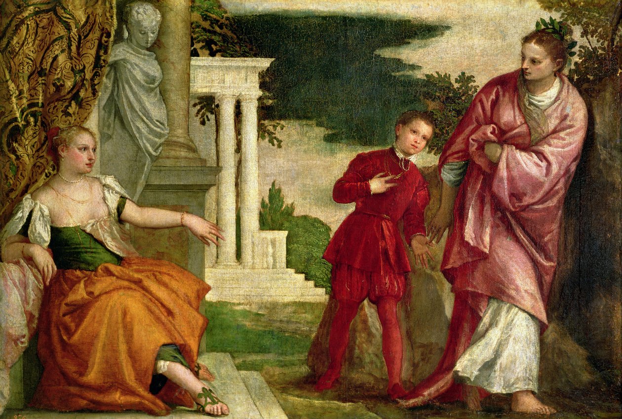 Fiatal férfi erény és gonoszság között alkotó: Paolo Veronese