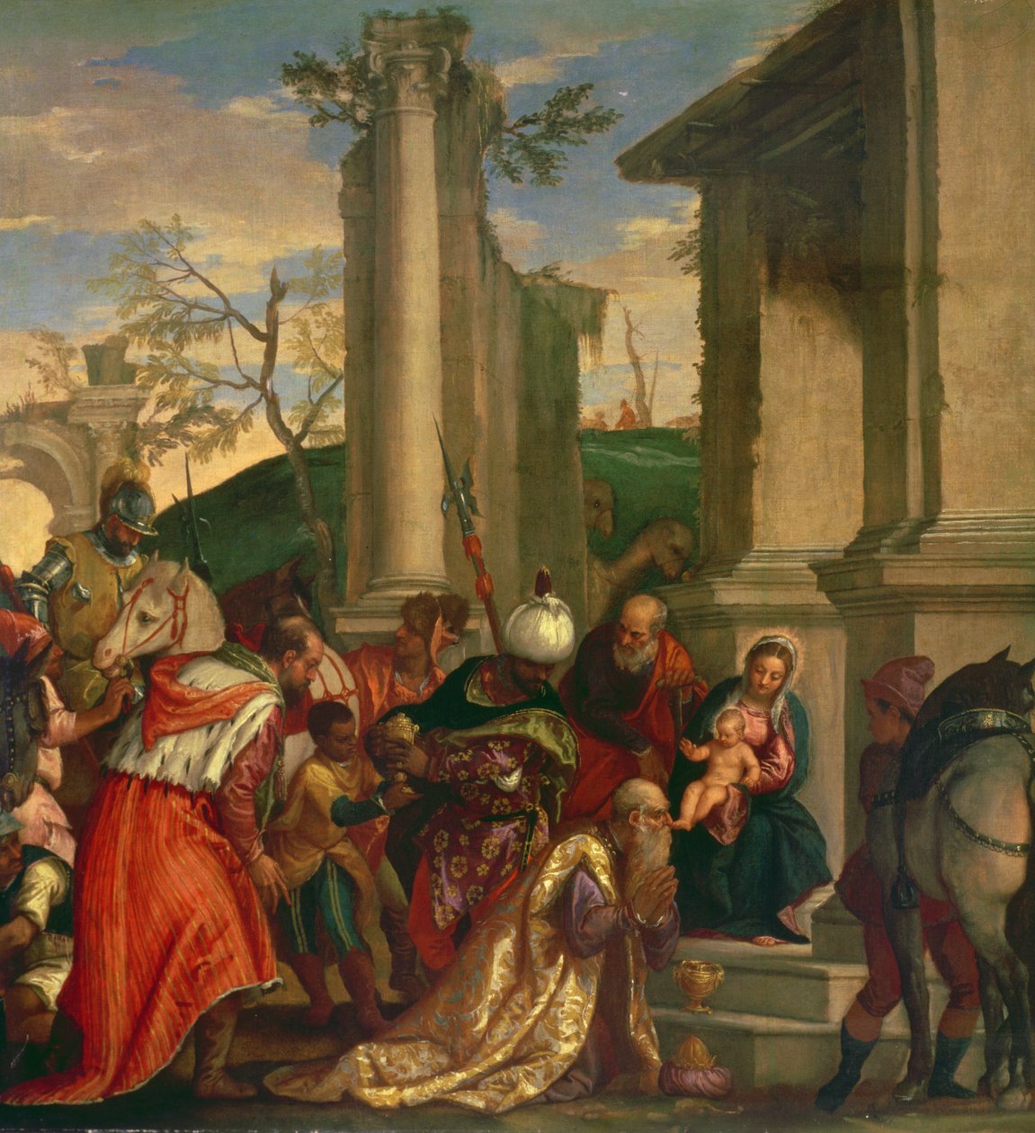 A királyok imádása alkotó: Paolo Veronese