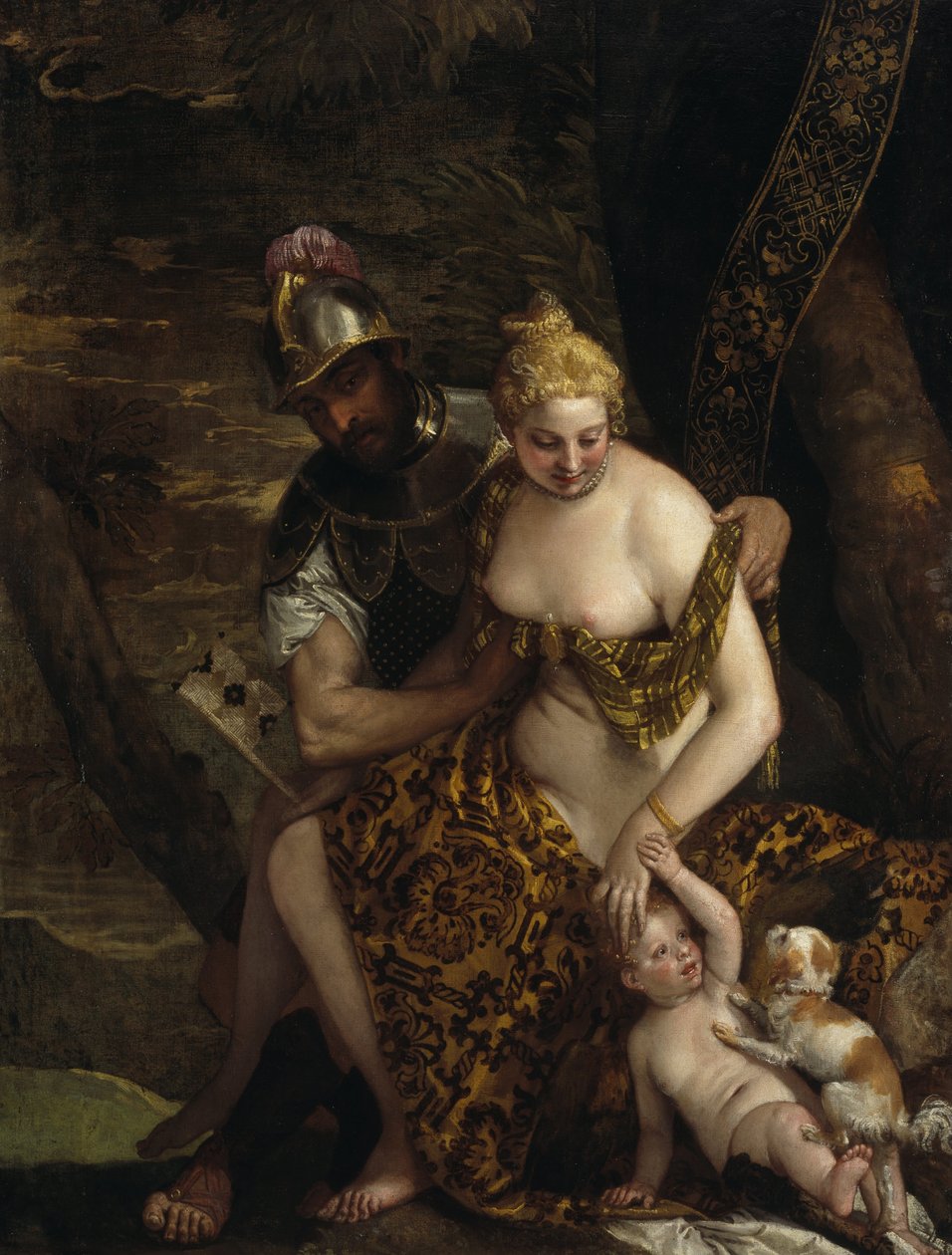 Mars, Vénusz és Ámor alkotó: Paolo Veronese