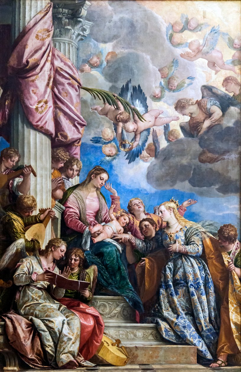Szent Katalin misztikus házassága alkotó: Paolo Veronese