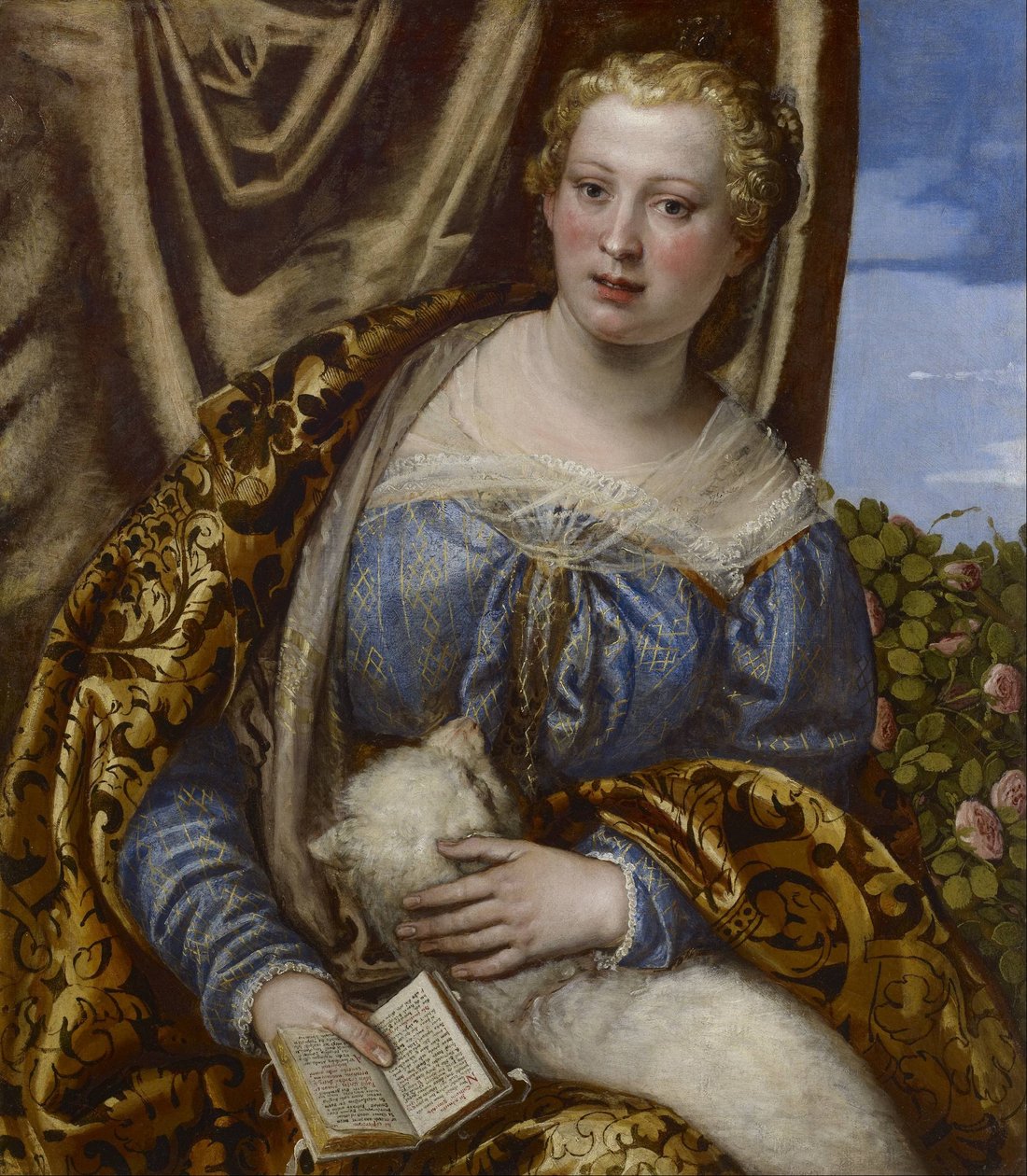 Egy hölgy portréja, mint Szent Ágnes alkotó: Paolo Veronese