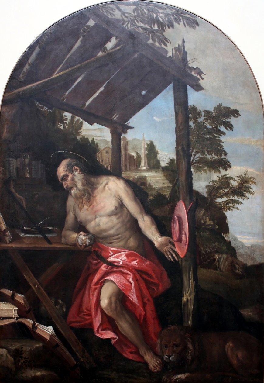 Szent Jeromos a sivatagban alkotó: Paolo Veronese