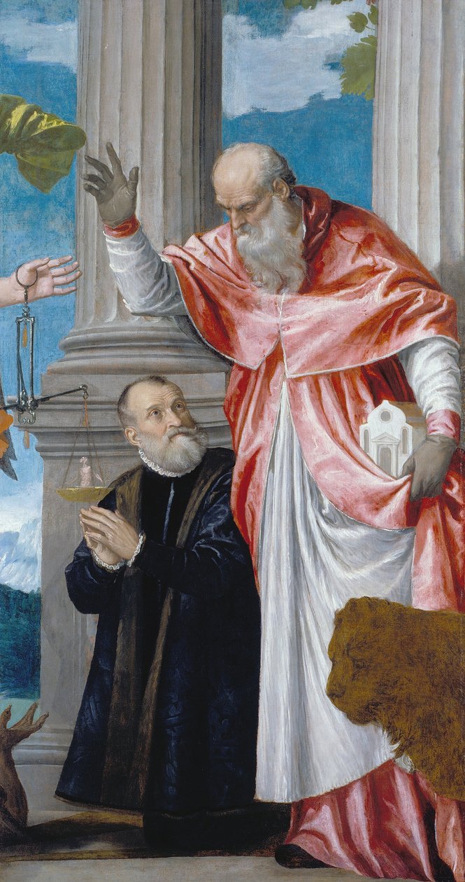 Szent Jeromos és egy donor alkotó: Paolo Veronese