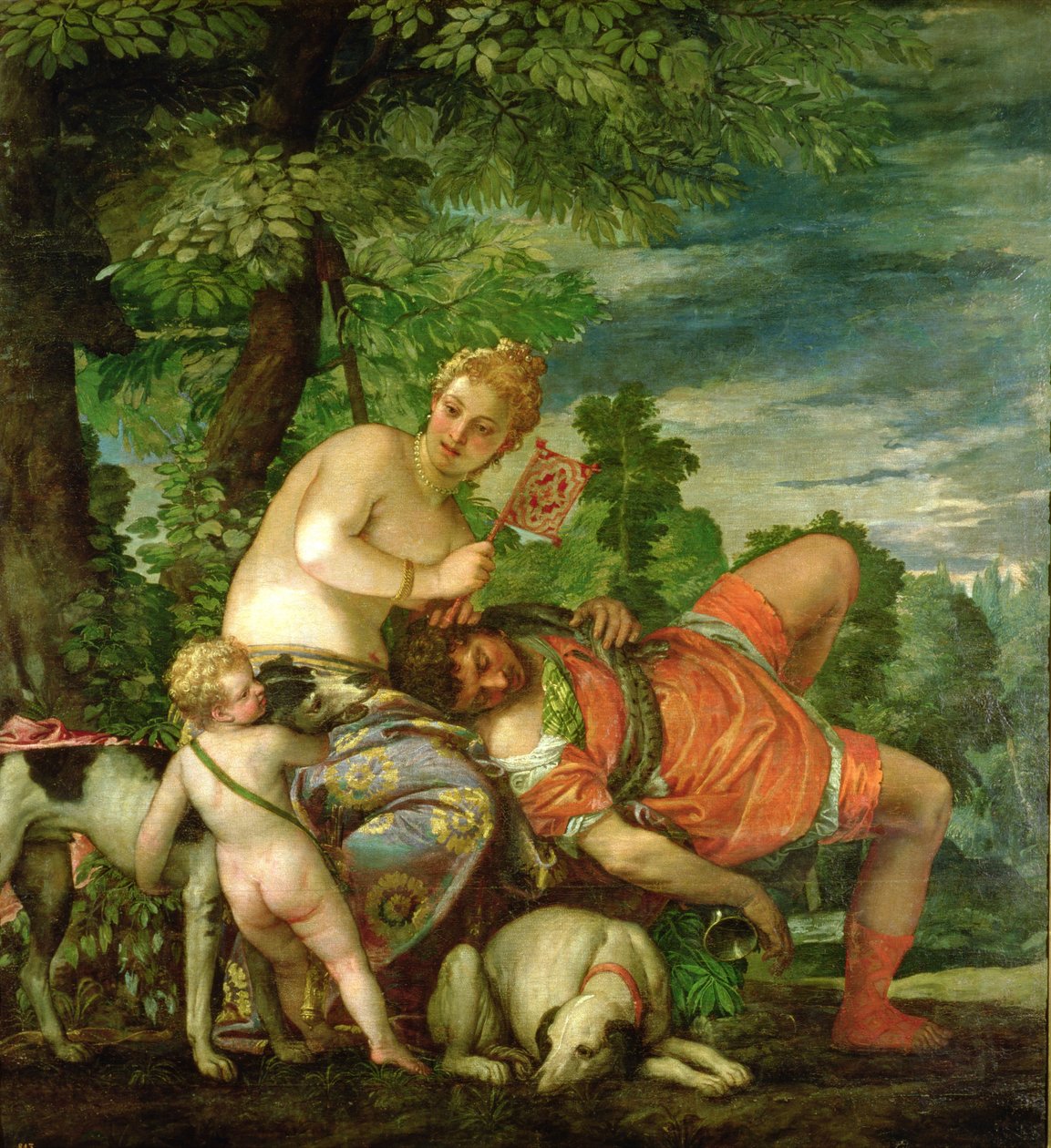 Vénusz és Adonisz, 1580 (a részletekért lásd: 146961) alkotó: Paolo Veronese
