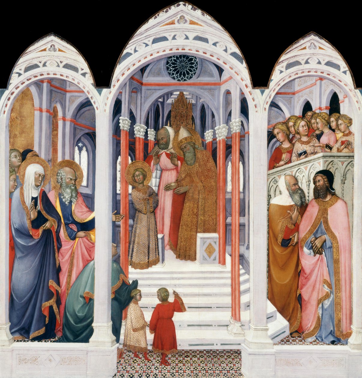 Szűz Mária bemutatása a jeruzsálemi templomban alkotó: Paolo di Giovanni Fei
