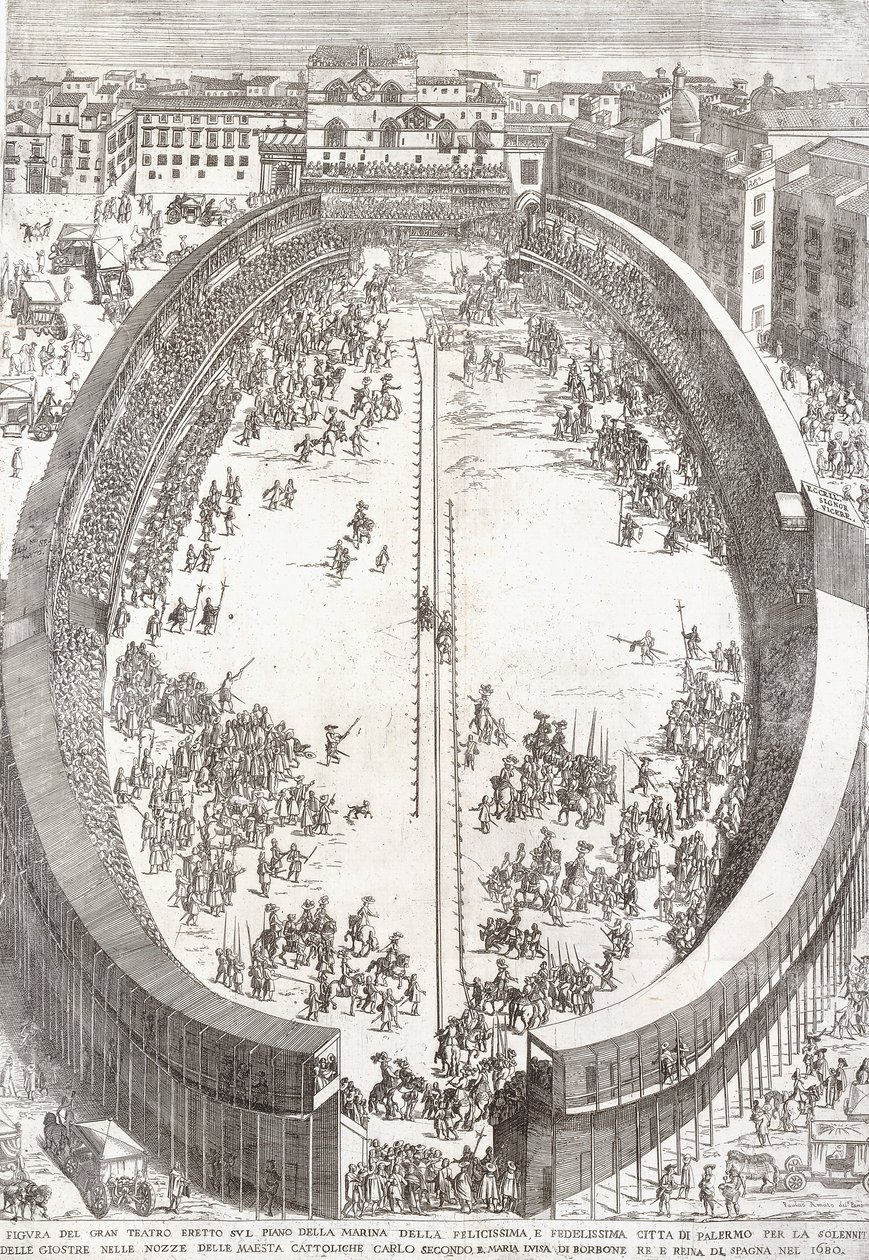 A Nagy Színház nagy összecsukható tányérja, 1680 alkotó: Paolo Amato