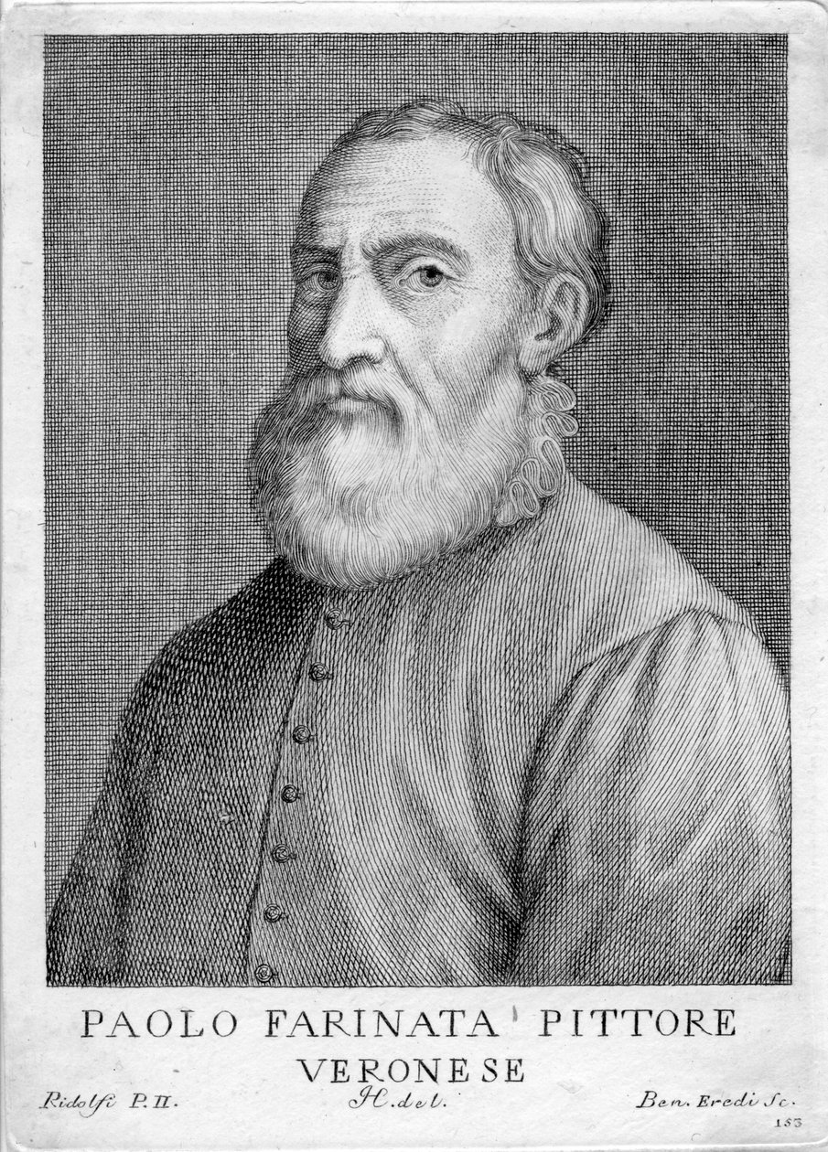 vésett portré alkotó: Paolo Farinata