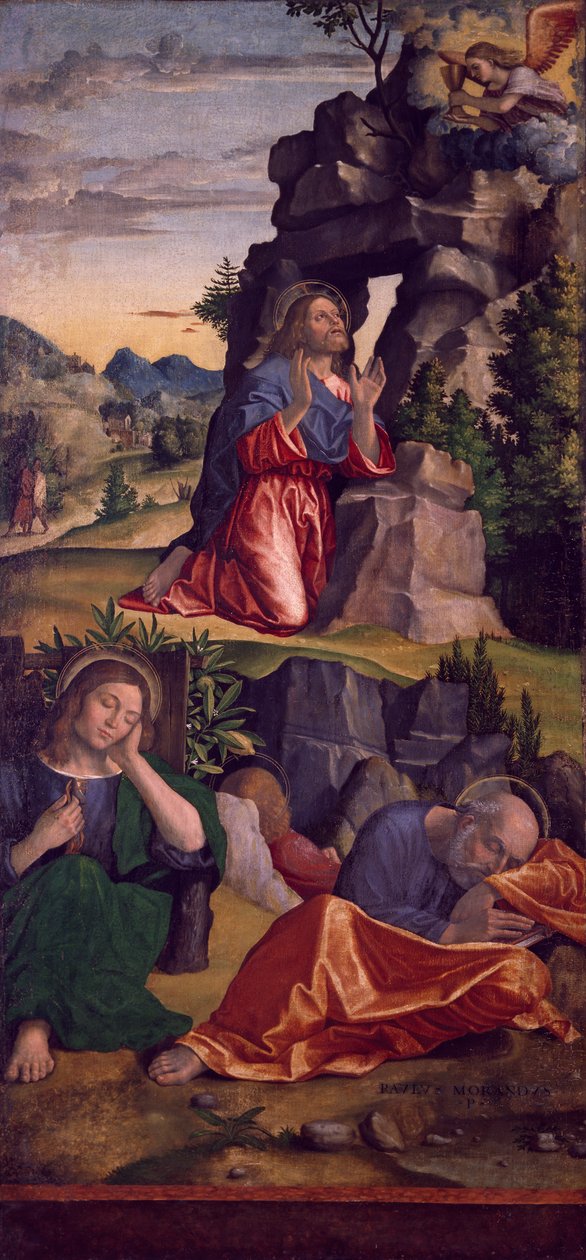 Jézus a kertben, Paolo Cavazzola 1486-1522) alkotó: Paolo Morando Cavazzola