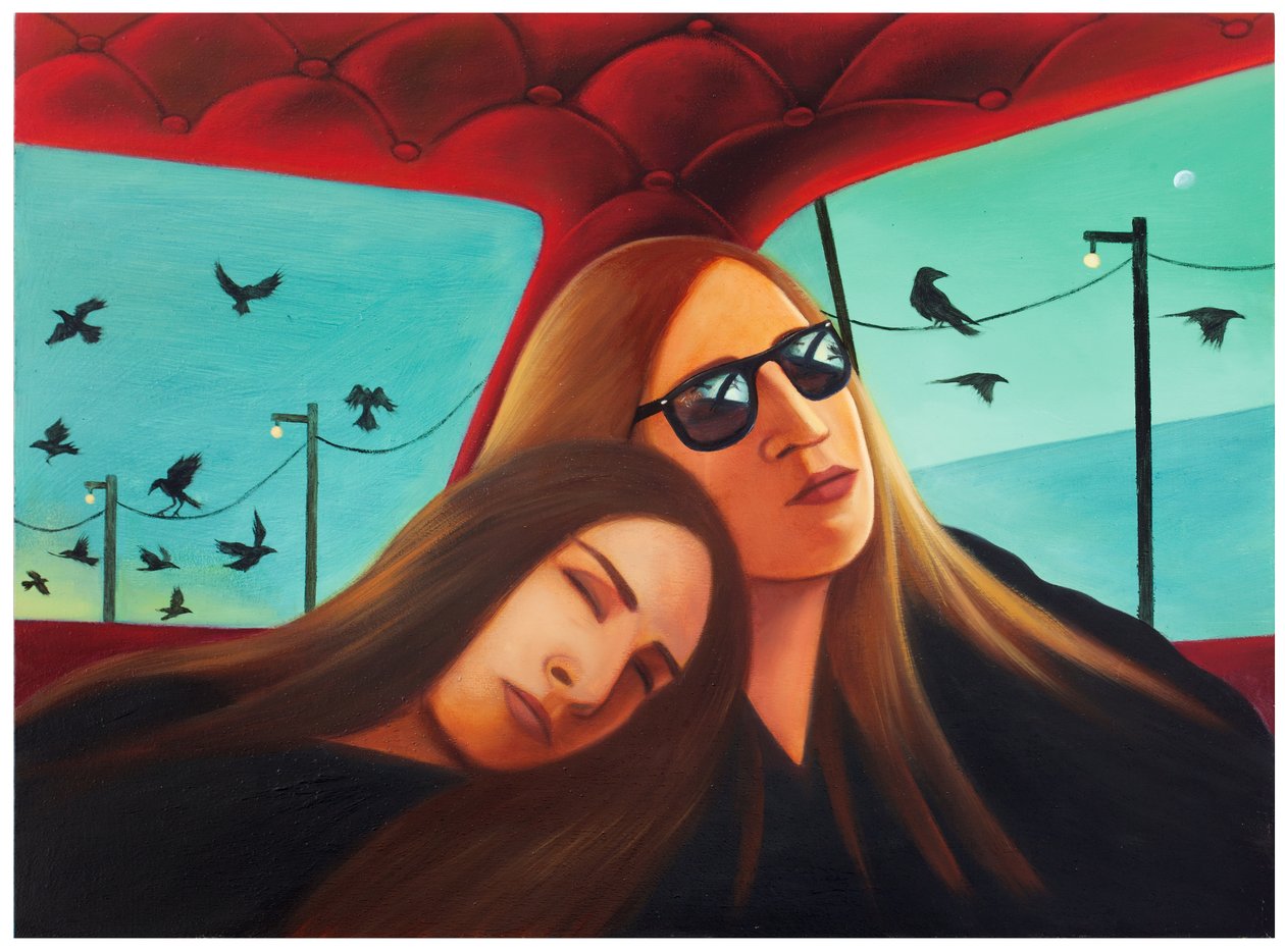 Mythologica n°4: Artemis, 2025 (olaj, fapanel) alkotó: Paolo Perfranceschi