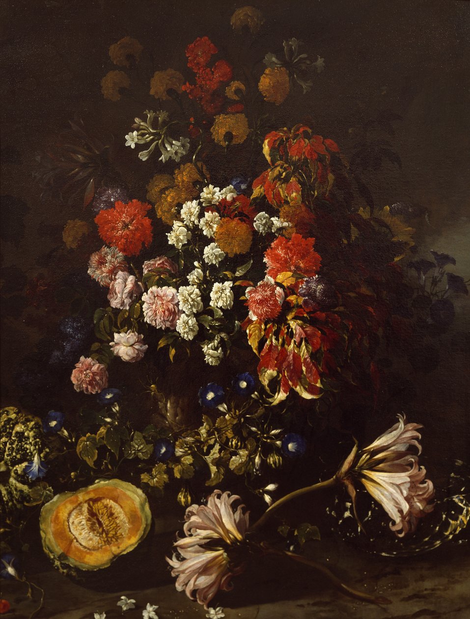 Virágok kristálytálal, Paolo Porpora (1617-1673) alkotó: Paolo Porpora