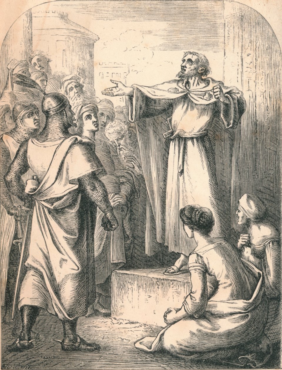 Péter az első keresztes hadjáratot prédikálja, 1869 alkotó: Paolo Priolo