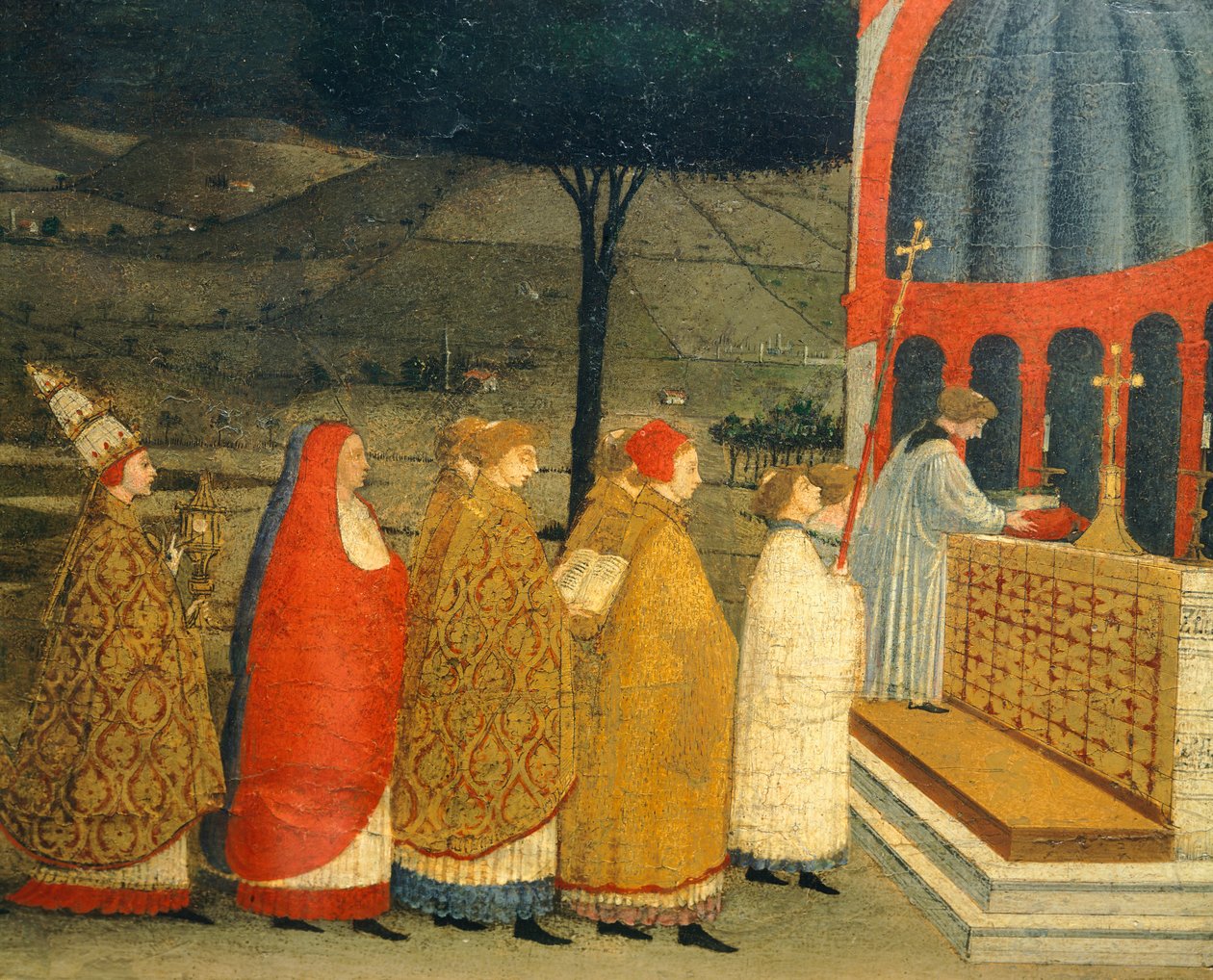 Paolo Uccello (1397-1475) Predella of Miracle of Profaned Host, részlet alkotó: Paolo Uccello