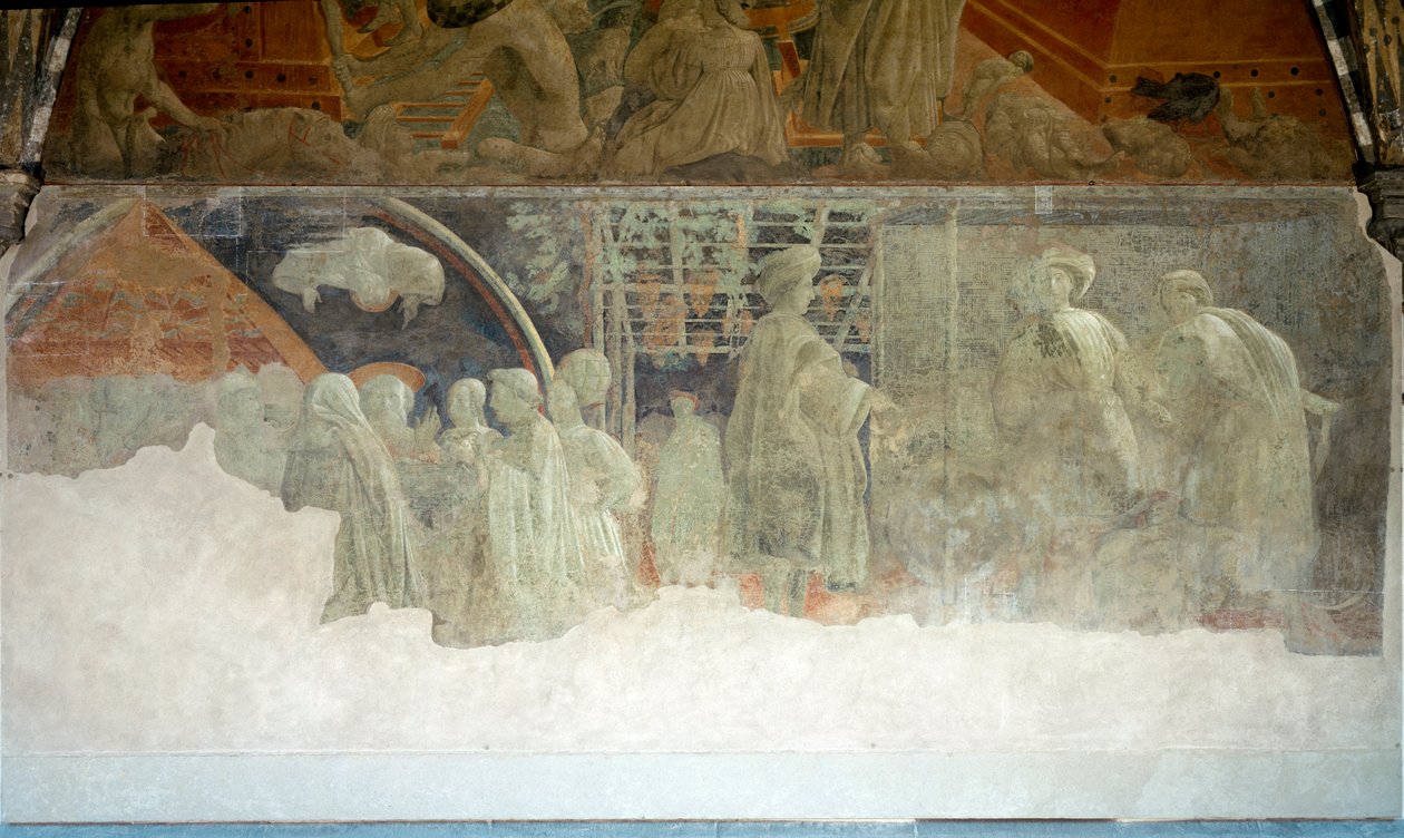 Noé története, a részegség - Freskó alkotó: Paolo Uccello