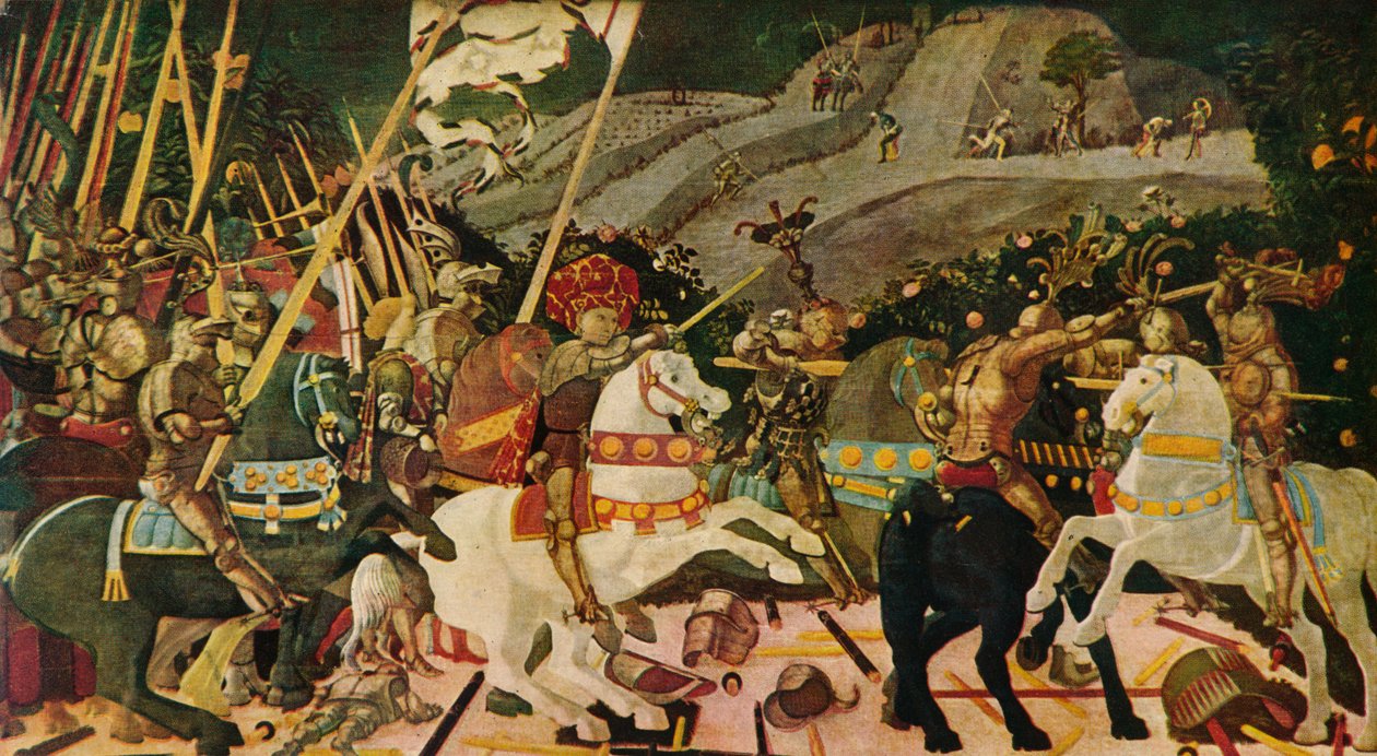 A San Romano-i csata, 1438, 1909 alkotó: Paolo Uccello