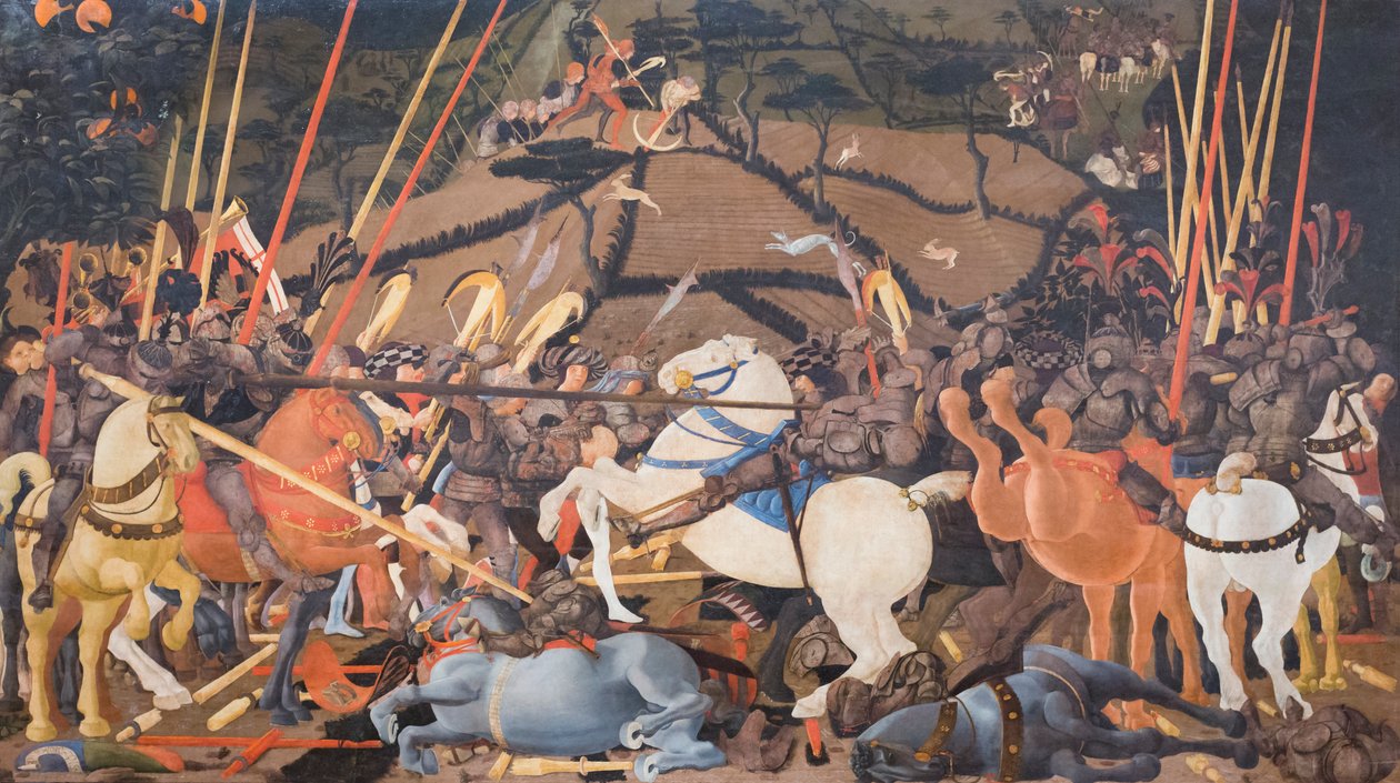 A San Romano-i csata alkotó: Paolo Uccello