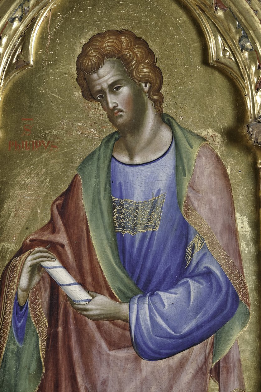 Szent Fülöp, 1630085 poliptichon részlete szentekkel alkotó: Paolo Veneziano