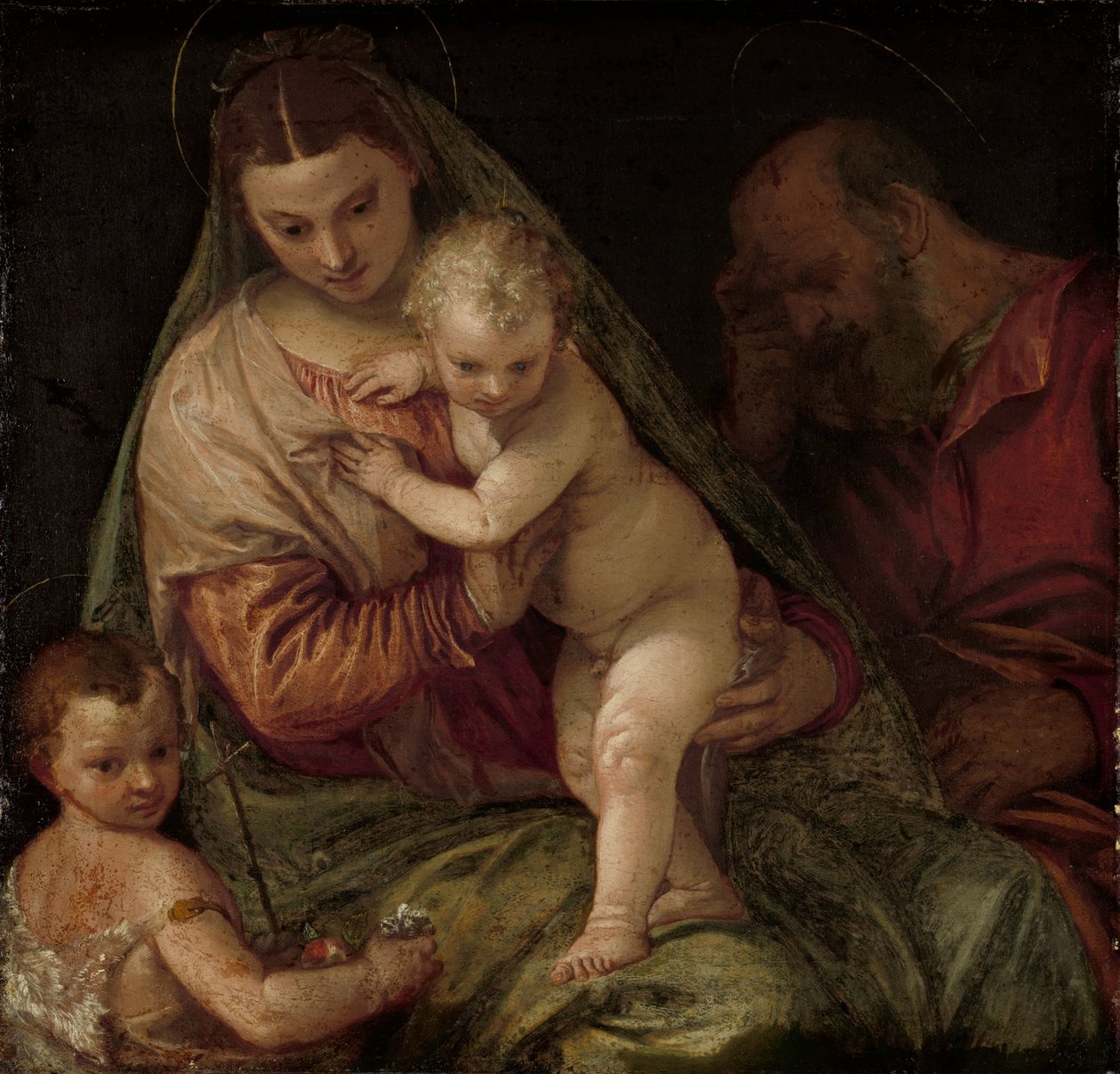 Szent Család fiatal Szent Jánossal alkotó: Paolo Veronese (workshop of)