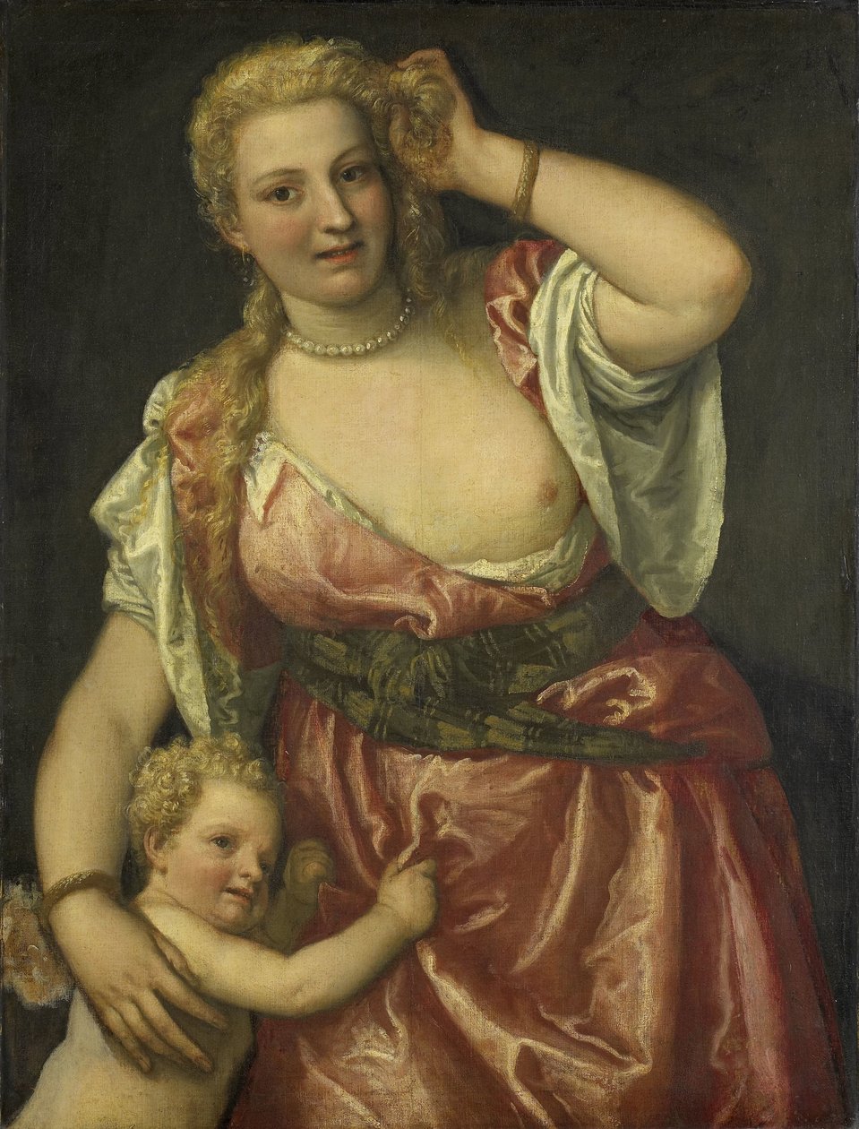 Vénusz és Ámor alkotó: Paolo Veronese (workshop of)